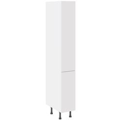 Kitchen Kit / Kitchen Kit Slab Pull & Swing Larder Cabinet Supermatt White 300mm
