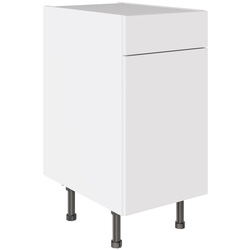 Kitchen Kit / Kitchen Kit Slab Drawerline Base Cabinet Flatpack Supermatt White 400mm