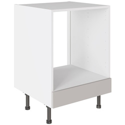Kitchen Kit / Kitchen Kit Slab Oven Base Kitchen Cabinet Supermatt Light Grey 600mm