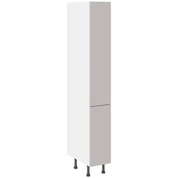 Kitchen Kit / Kitchen Kit Slab Larder Cabinet Supermatt Light Grey 300mm