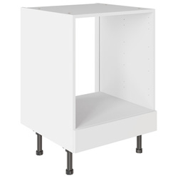 Kitchen Kit / Kitchen Kit Oven Base Kitchen Cabinet Flatpack Value Slab Matt White 600mm