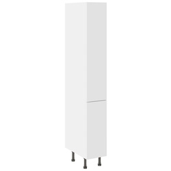 Kitchen Kit / Kitchen Kit Pull & Swing Larder Cabinet Flatpack Value Slab Matt White 300mm
