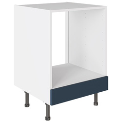 Kitchen Kit / Kitchen Kit Oven Base Kitchen Cabinet Flatpack Slab Supermatt Blue 600mm