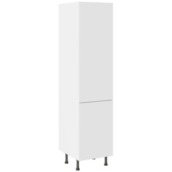 Kitchen Kit / Kitchen Kit Larder Cabinet Flatpack Value Slab Matt White 500mm