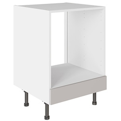 Kitchen Kit / Kitchen Kit Oven Base Kitchen Cabinet Flatpack Value Slab Matt Light Grey 600mm
