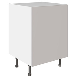 Kitchen Kit / Kitchen Kit Base Kitchen Cabinet Flatpack Value Slab Matt Light Grey 600mm