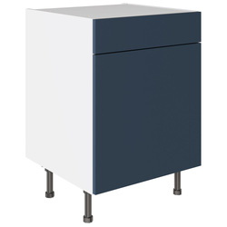 Kitchen Kit / Kitchen Kit Drawerline Base Cabinet Flatpack Slab Supermatt Blue 600mm