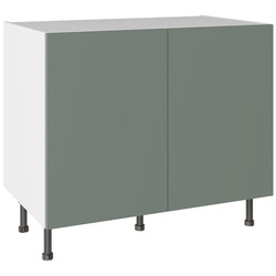 Kitchen Kit / Kitchen Kit Base Kitchen Cabinet Flatpack Slab Supermatt Agave Green 1000mm