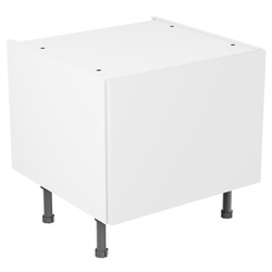 Kitchen Kit / Kitchen Kit Belfast Sink Base Kitchen Cabinet Flatpack Value Slab Matt White 600mm