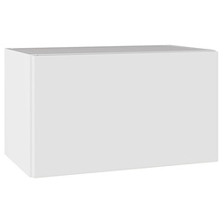 Kitchen Kit / Kitchen Kit Short Bridging Wall Kitchen Cabinet Flatpack Value Slab Matt White 500mm
