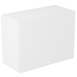 Kitchen Kit / Kitchen Kit Single Extractor Wall Kitchen Cabinet Flatpack Value Slab Matt White 600mm