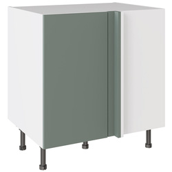 Kitchen Kit / Kitchen Kit Slab Supermatt Agave Green Blind Corner Base Kitchen Cabinet Flatpack 800mm