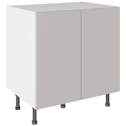 Kitchen Kit / Kitchen Kit Value Slab Matt Light Grey Base Kitchen Cabinet Flatpack 800mm