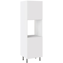 Kitchen Kit / Kitchen Kit Slab Supergloss White Single Oven Housing Flatpack 600mm