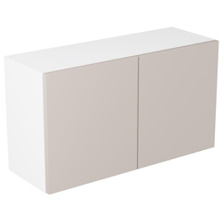 Kitchen Kit / Kitchen Kit Value Slab Matt Light Grey Double Extractor Wall Kitchen Cabinet Flatpack 800mm