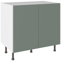 Kitchen Kit / Kitchen Kit Slab Supermatt Agave Green Base Kitchen Cabinet Flatpack 900mm