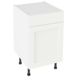 Kitchen Kit / Kitchen Kit Shaker Matt White Drawerline Base Cabinet 500mm