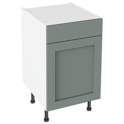 Kitchen Kit / Kitchen Kit Shaker Matt Sage Green Drawerline Base Cabinet 500mm