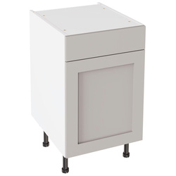 Kitchen Kit / Kitchen Kit Shaker Matt Light Grey Drawerline Base Cabinet 500mm