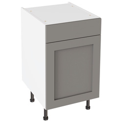 Kitchen Kit / Kitchen Kit Shaker Matt Dust Grey Drawerline Base Cabinet 500mm