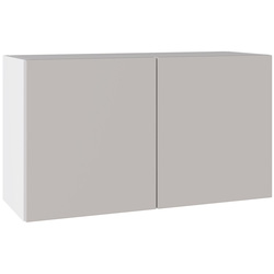 Kitchen Kit / Kitchen Kit Slab Supergloss Light Grey Double Extractor Wall Kitchen Cabinet Flatpack 800mm