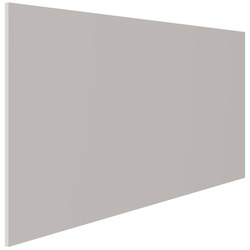 Kitchen Kit / Kitchen Kit Slab Supergloss Light Grey Breakfast Bar Back Panel 900mm