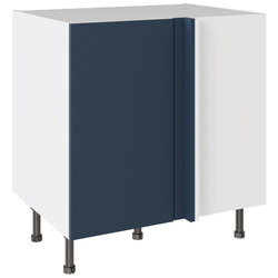 Kitchen Kit / Kitchen Kit Slab Supermatt Blue Blind Corner Base Kitchen Cabinet Flatpack 800mm