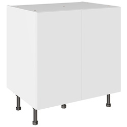 Kitchen Kit / Kitchen Kit Value Slab Matt White Base Kitchen Cabinet Flatpack 800mm