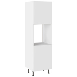 Kitchen Kit / Kitchen Kit Value Slab Matt White Single Oven Housing Flatpack 600mm