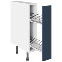 Kitchen Kit / Kitchen Kit Slab Supermatt Blue Base Kitchen Cabinet Pull-Out Flatpack 150mm