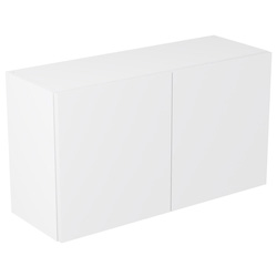 Kitchen Kit / Kitchen Kit Value Slab Matt White Double Extractor Wall Kitchen Cabinet Flatpack 800mm