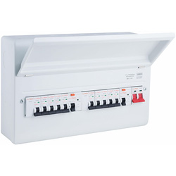 Altrion by Niglon / Altrion Dual RCD Consumer Unit 100A Split Load 6+6 Way
