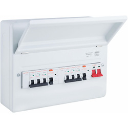 Altrion by Niglon / Altrion Dual RCD Consumer Unit 100A Split Load 4+4 Way