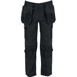 Stanley / Stanley Tough 'N' Flex Stretch Holster Pocket Trousers Grey/Black 36" L