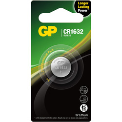 GP / GP Lithium Coin Cell Battery CR1632 3V