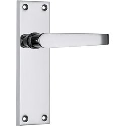 Lockworks / Lockworks Victorian Straight Door Handles 4 Pack Latch Polished Chrome