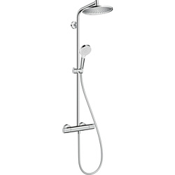 Hansgrohe / Hansgrohe Crometta S Thermostatic Shower System 240 1jet EcoSmart Chrome