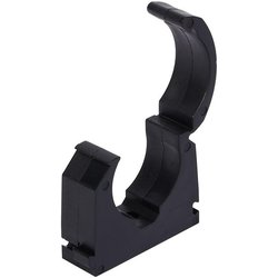 Made4Trade / Made4Trade Hinged Pipe Clip Black 15mm