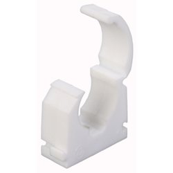 Made4Trade / Made4Trade Hinged Pipe Clip White 15mm