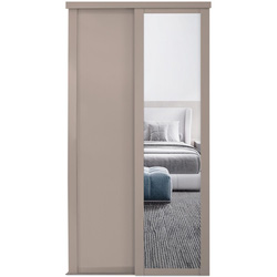 Spacepro / Spacepro Shaker 2 Door Sliding Wardrobe Kit Pebble Framed Mirror Door Door Kit