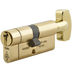 Yale / Yale 1 Star Euro Thumbturn Cylinder 40-40mm Brass