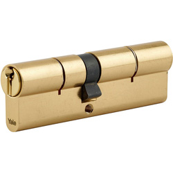 Yale / Yale 6 Pin Euro Double Cylinder 40-50mm Brass