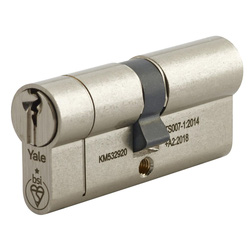 Yale / Yale 1 Star Euro Double Cylinder 40-50mm Nickel