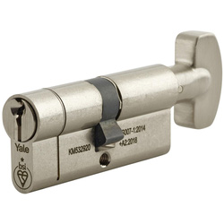 Yale / Yale 1 Star Euro Thumbturn Cylinder 40-40mm Nickel