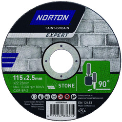 Norton / Norton Stone Cutting Disc 115 x 2.5 x 22.23mm