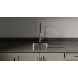 Mariz / Mariz Vena Black Surface R25 Sink Module One LH Worktop 3050 x 640 x 12mm