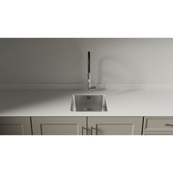 Mariz / Mariz Pure White Surface R25 Sink Module One LH Worktop 3050 x 640 x 12mm