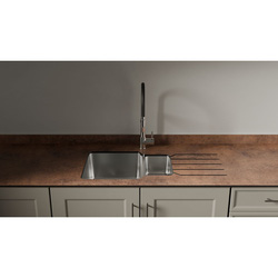 Mariz / Mariz Antique Rust Surface R25 Universal Sink Module RH Worktop 3050 x 640 x 12mm