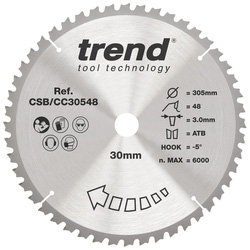Trend / Trend Craft Crosscut Mitre Saw Blade 305 x 30mm 48T CSB/CC30548