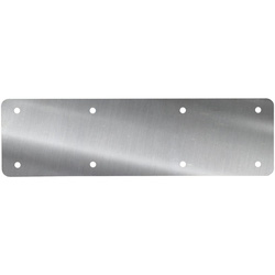 A Perry / SleeperSecure No.4719/S Internal Sleeper Support Plate Long Straight Flat Stainless Steel